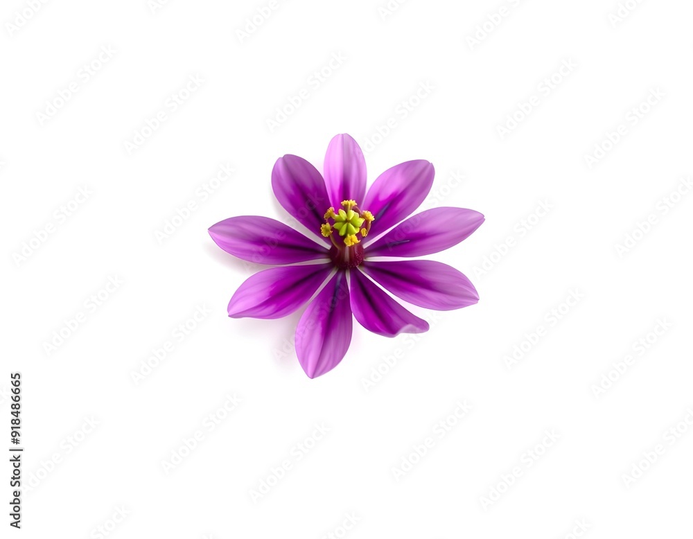 Fototapeta premium purple flower isolated on white background create with ai