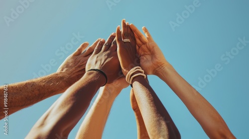 The united group hands photo