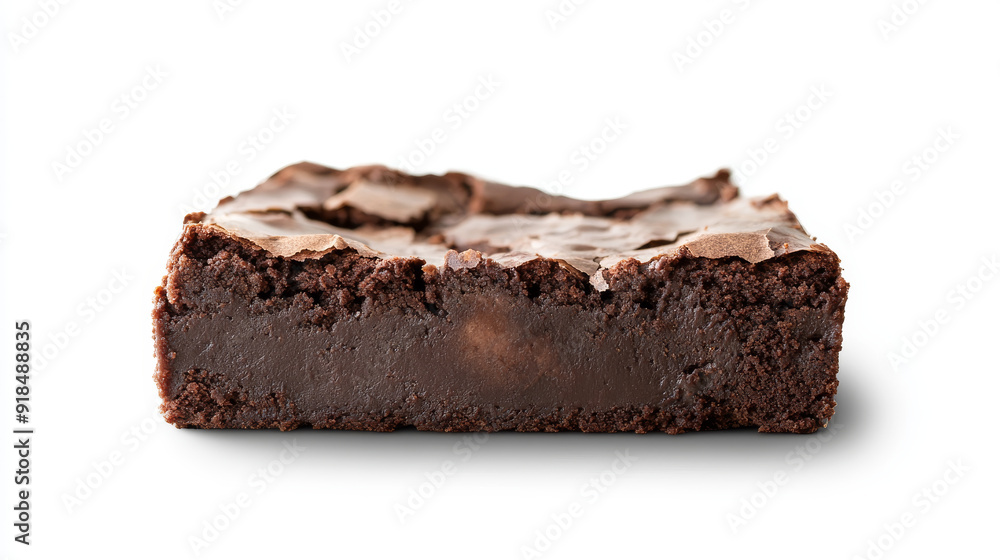 Chocolate fudge brownie cake, shown from the front on a white background with a cutout file. Includes various design angles. Mockup template for artwork. Chocolate fudge brownie cake, shown from the front on a white background with a cutout file. Includes various design angles. Mockup template for artwork.
