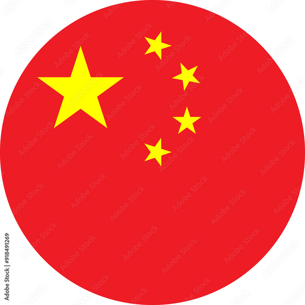 Flag of People's Republic of China Chinese Flag Circle | High Resolution, Isolated on Transparent Background Flag of People's Republic of China Chinese Flag Circle | High Resolution, Isolated on Transparent Background