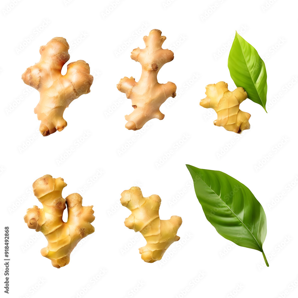 ginger on a white background ginger on a white background