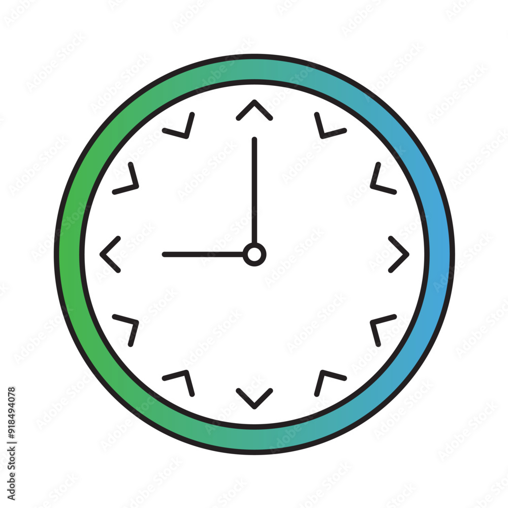 analog clock face with arrow. arrow pointing wall clock concept analog clock face with arrow. arrow pointing wall clock concept