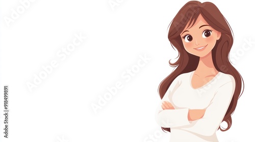 Smiling Woman Illustration