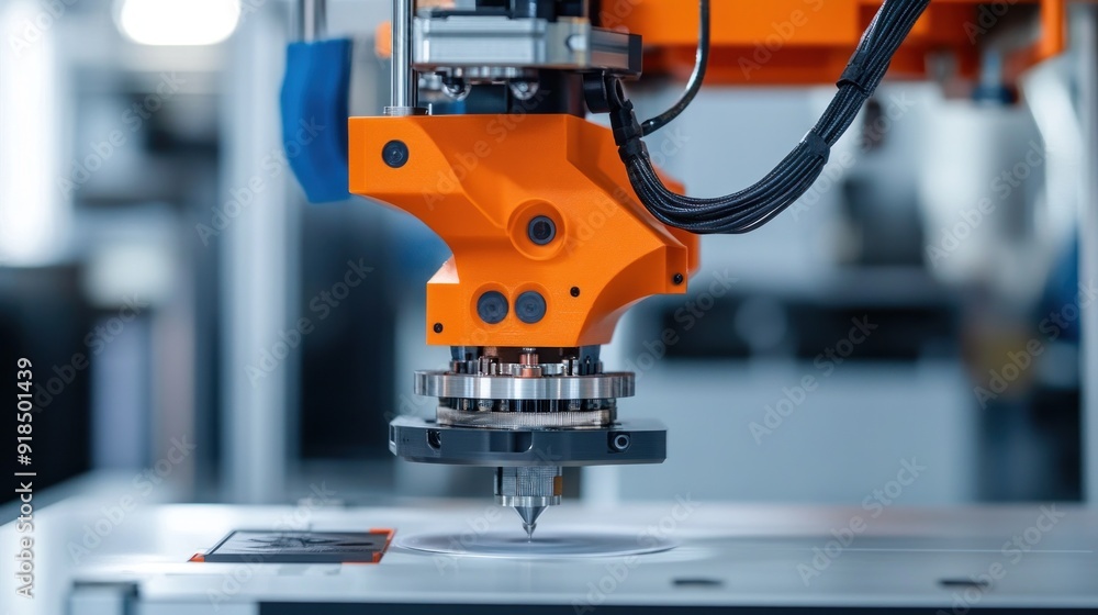 Industrial Robot Arm in Action Industrial Robot Arm in Action