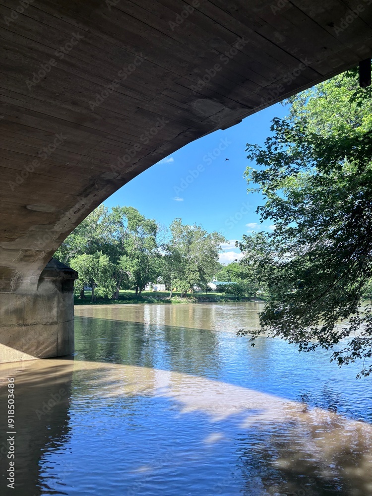Fototapeta premium bridge over the river