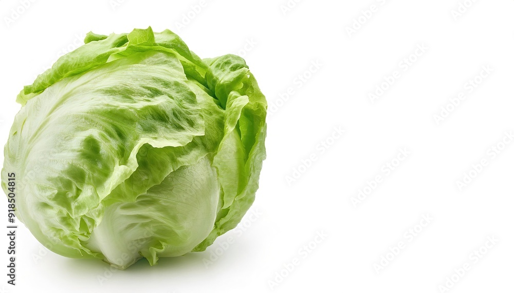 green Lettuce - Lactuca sativa - is most often grown as a leaf vegetable, but sometimes for its stem and seeds most often used for salads, soup, wraps and sandwiches. isolated on white background green Lettuce - Lactuca sativa - is most often grown as a leaf vegetable, but sometimes for its stem and seeds most often used for salads, soup, wraps and sandwiches. isolated on white background