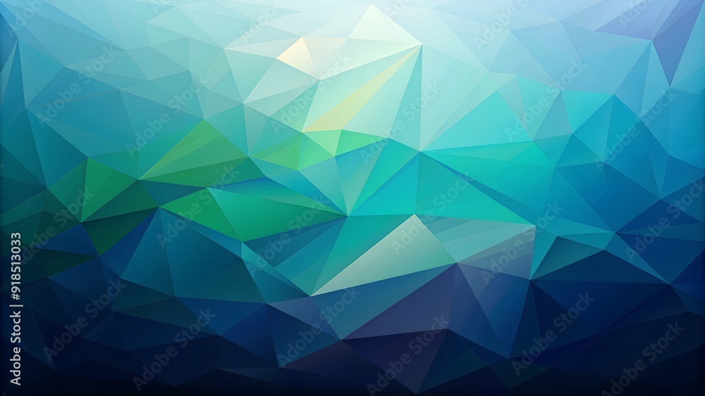Geometric blue and green polygonal abstract background, modern low poly design Geometric blue and green polygonal abstract background, modern low poly design