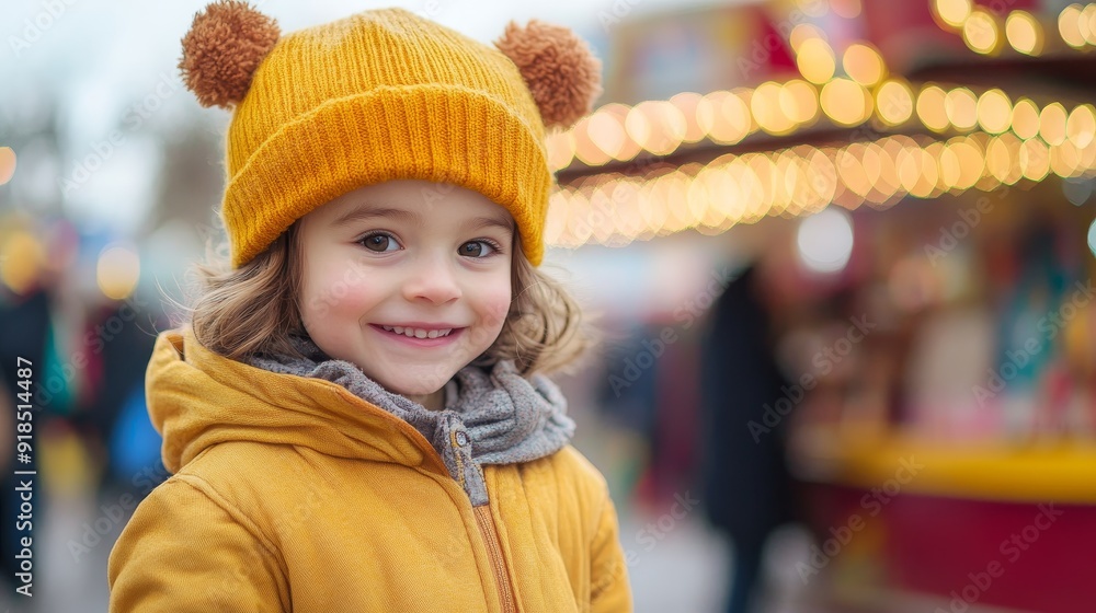 Child at autumn fair festival holiday composition background Child at autumn fair festival holiday composition background