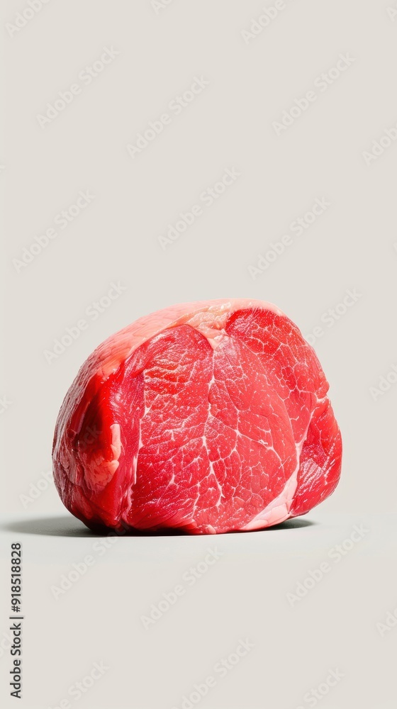 A fresh cut of beef, showcasing its marbled texture, perfect for food advertising, culinary projects, or butcher shop marketing. A fresh cut of beef, showcasing its marbled texture, perfect for food advertising, culinary projects, or butcher shop marketing.