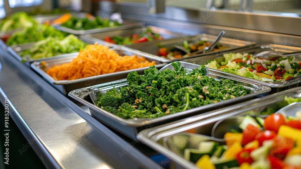 Obraz premium school implementing a healthy lunch program, ensuring