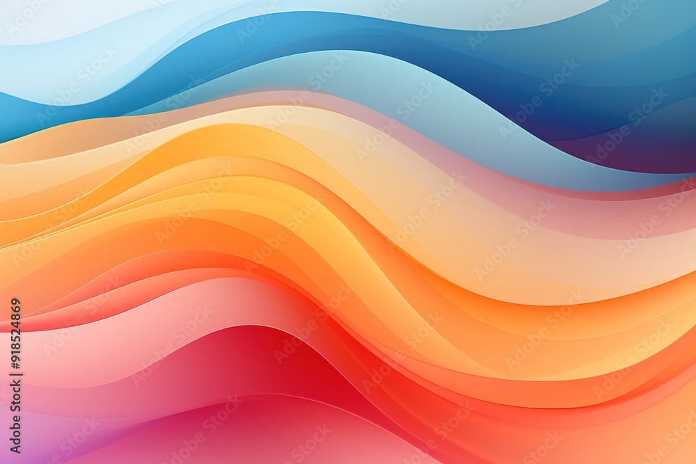 Abstract background with colorful wavy lines. Abstract background with colorful wavy lines.