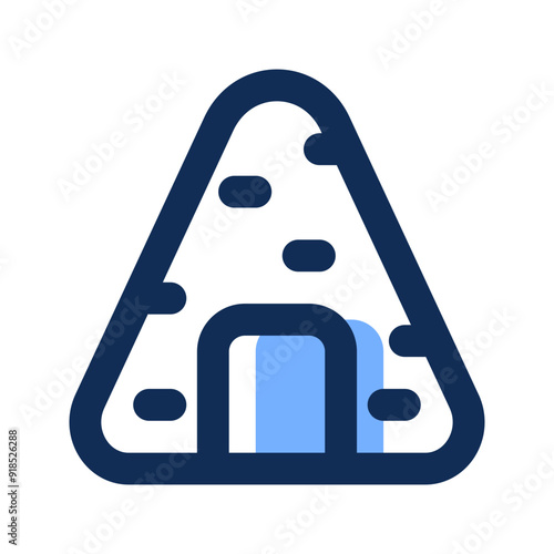 onigiri filled line icon