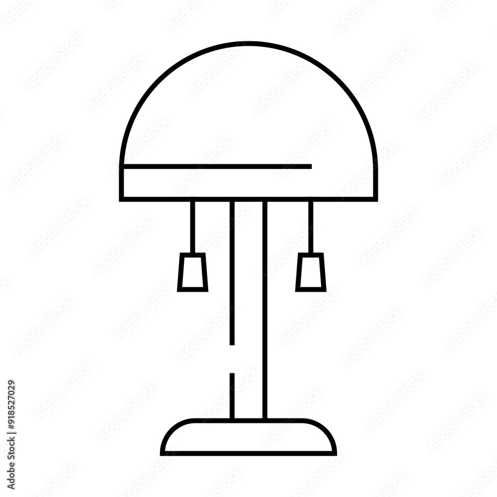 electrical lamp line icon vector. electrical lamp sign. isolated contour symbol black illustration electrical lamp line icon vector. electrical lamp sign. isolated contour symbol black illustration