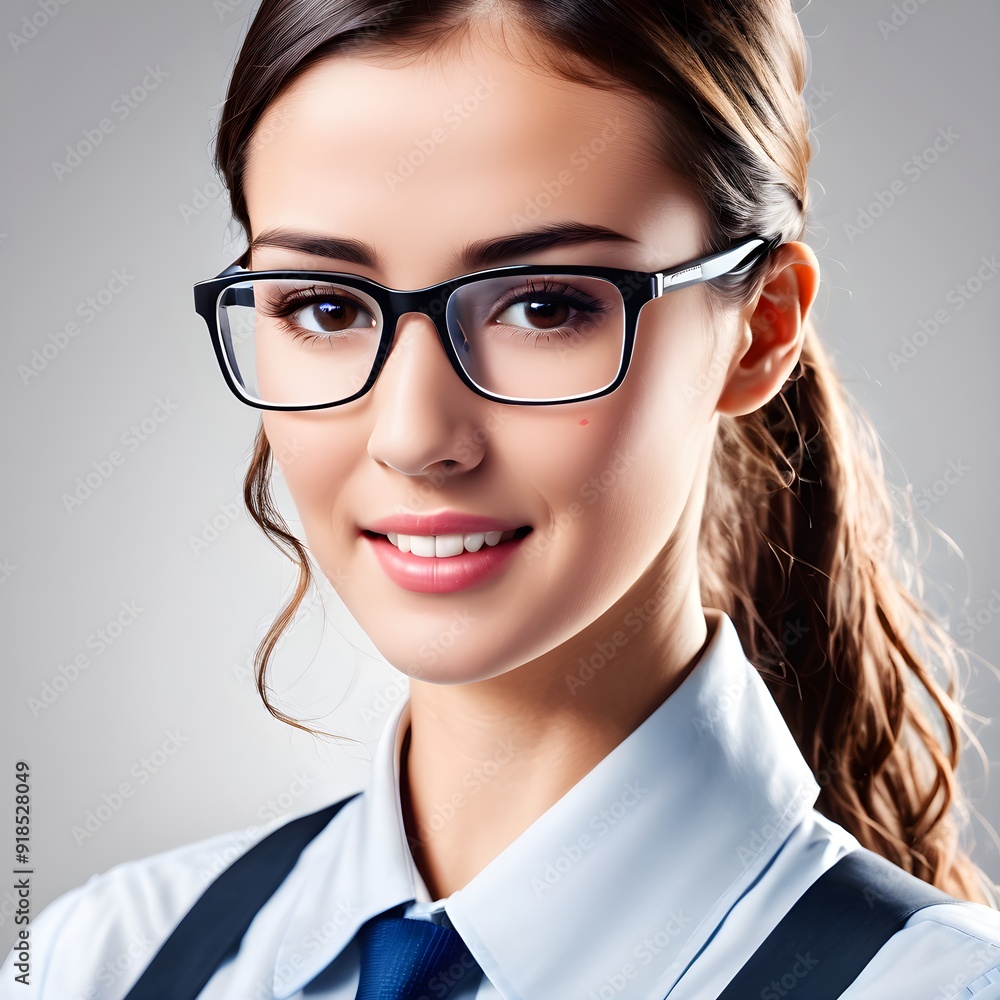 business woman with glasses business woman with glasses