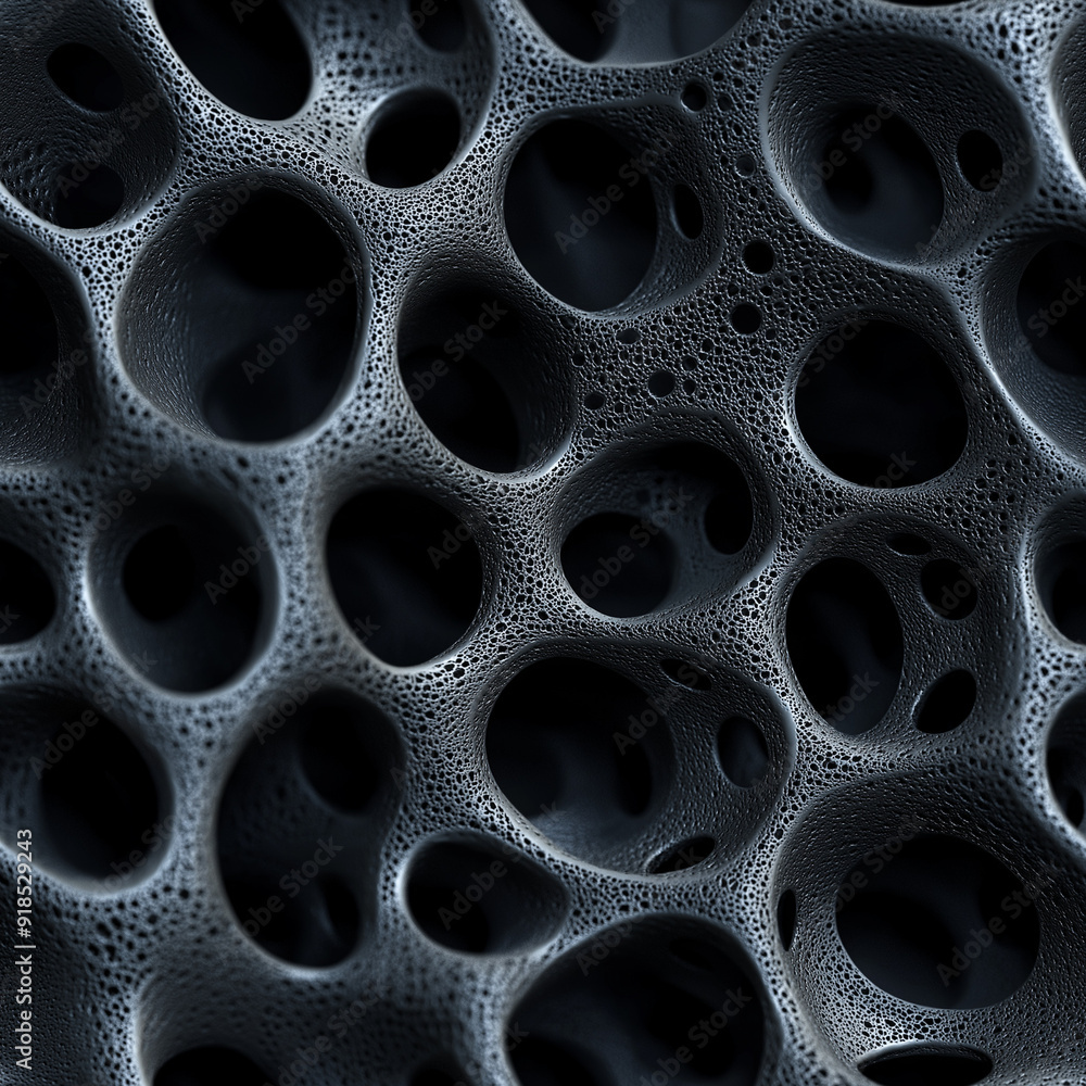 Macro Shot of Abstract Futuristic Crater Texture Macro Shot of Abstract Futuristic Crater Texture