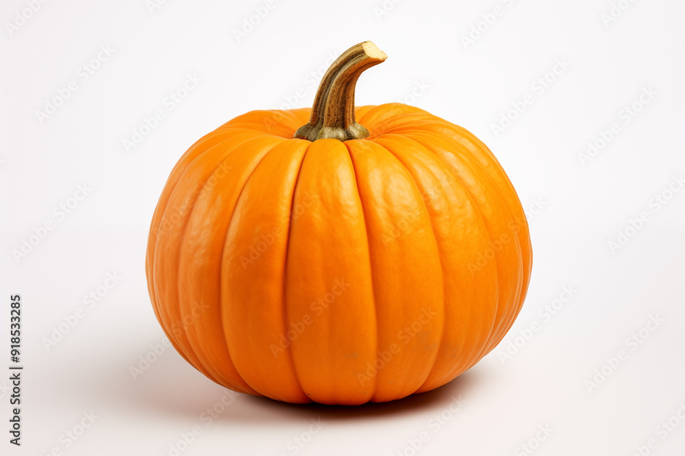 orange pumpkin on isolated white background orange pumpkin on isolated white background