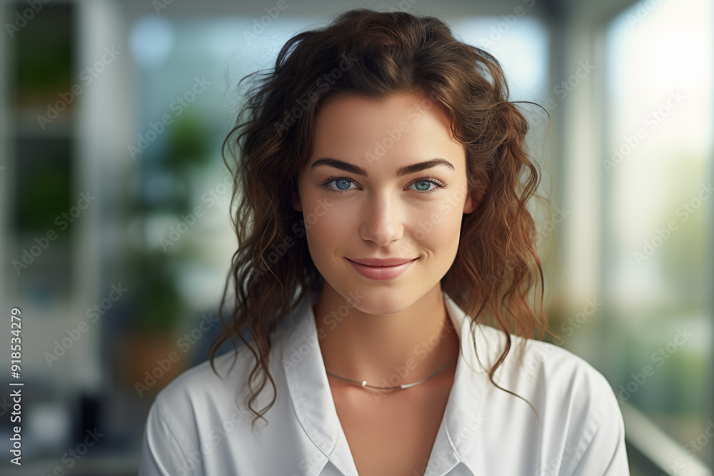 Young pretty brunette girl at indoors Young pretty brunette girl at indoors