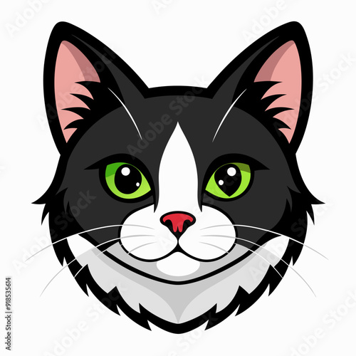 Best cat Head, color, Vector, illustration, 