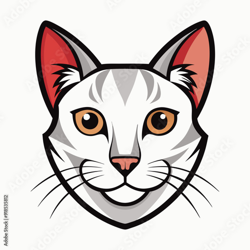 Best cat Head, color, Vector, illustration, 