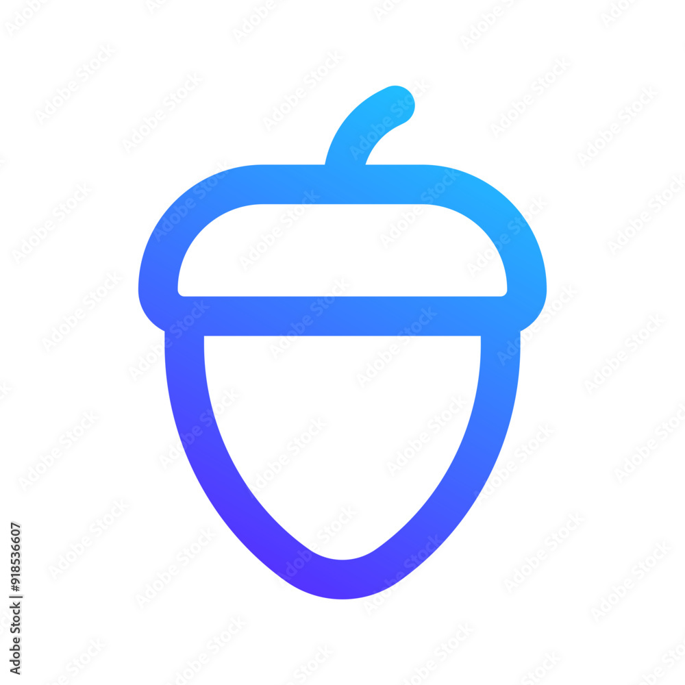 acorn gradient icon acorn gradient icon