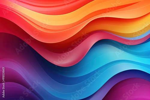 Abstract colorful wavy background design.