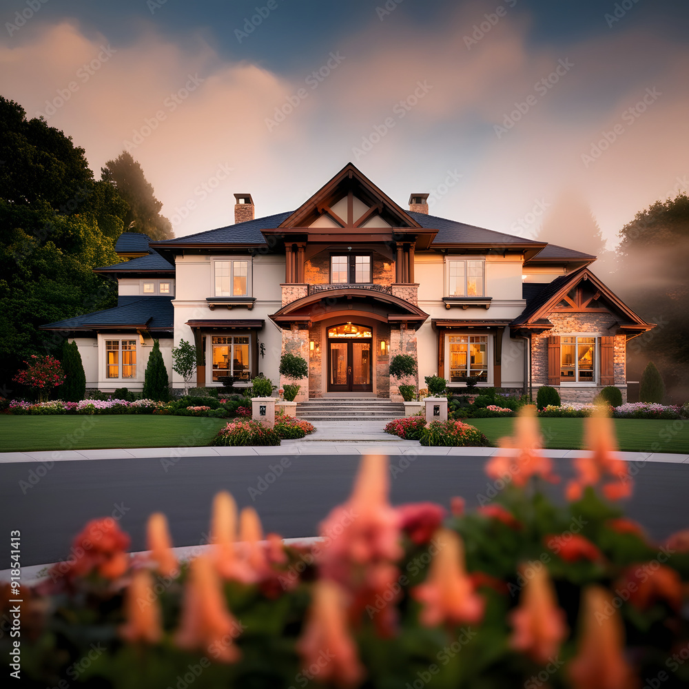 Obraz premium House architecture outdoors building