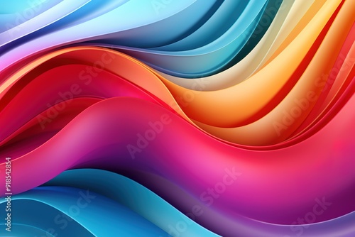 Abstract colorful wavy background design.