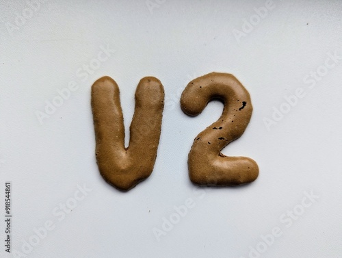 Worte und Buchstaben aus Keks 