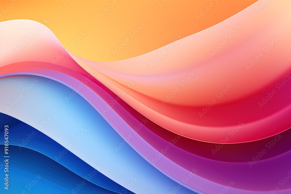 Abstract background with flowing colorful curves. Abstract background with flowing colorful curves.