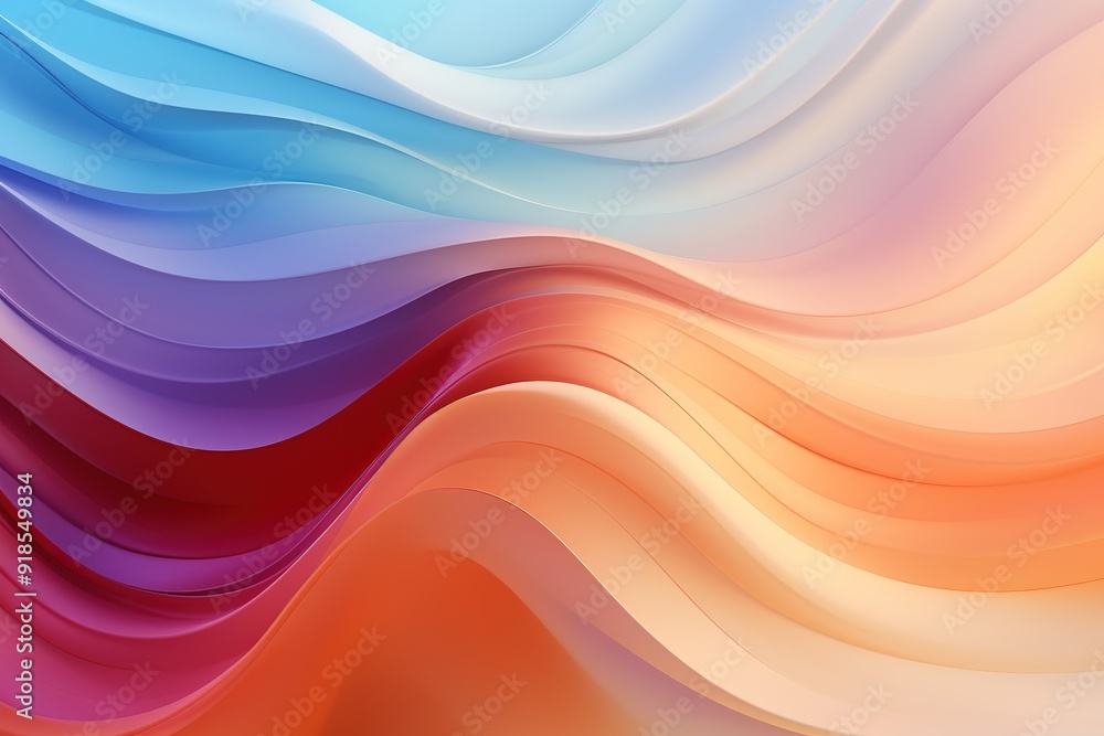 Abstract colorful wavy background with a gradient of blue, purple, red and orange. Abstract colorful wavy background with a gradient of blue, purple, red and orange.