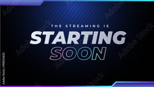 Streaming starting soon background template Neon vibe