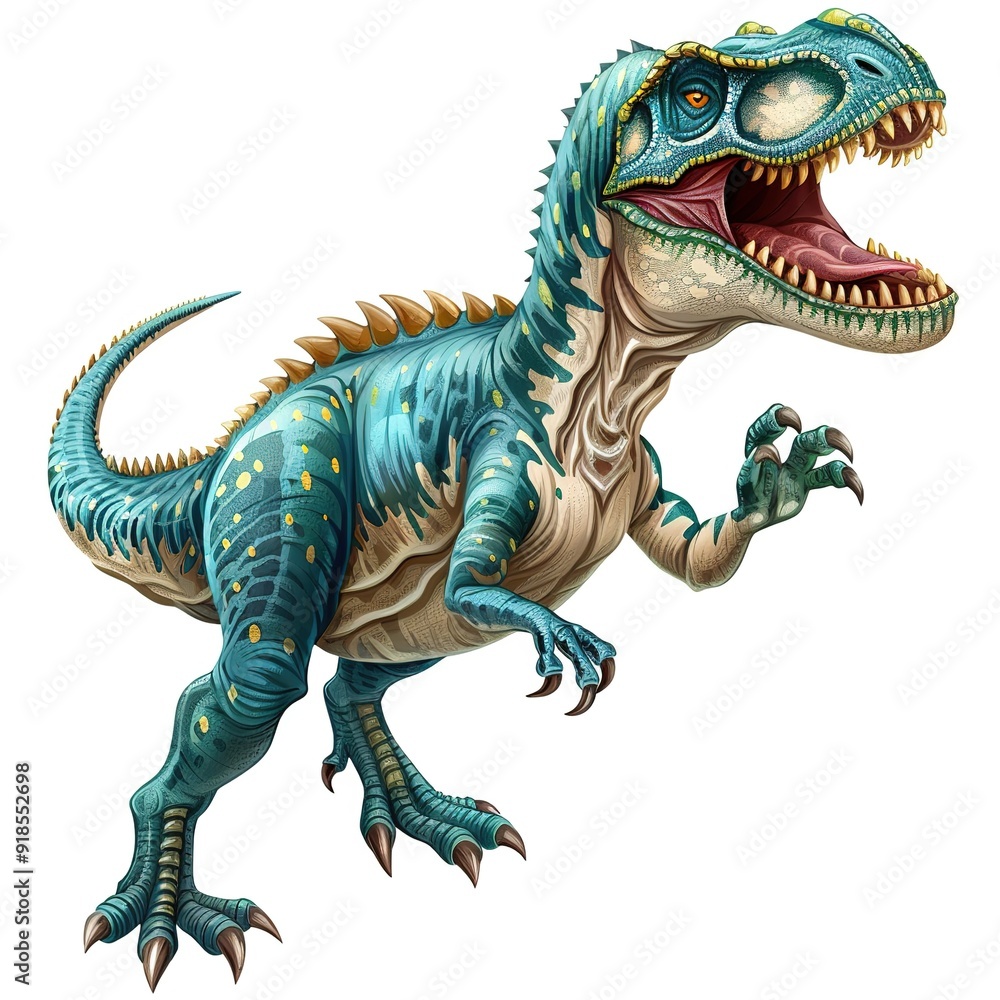 Allosaurus fantasy animal cartoon isolated whitebackground 16:9 Allosaurus fantasy animal cartoon isolated whitebackground 16:9