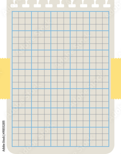 Blank sticky paper note