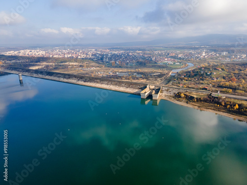 Aerial view of Ogosta Reservoir,  Bulgaria photo