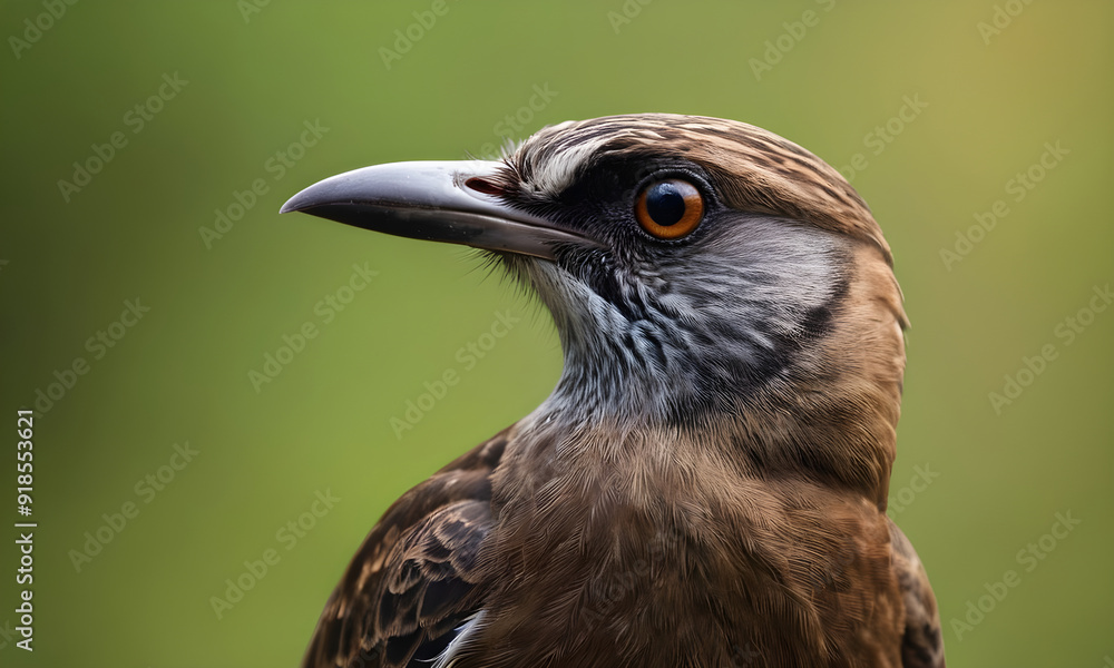 Curious chestnut-crowned antpitta bird posing in nature Curious chestnut-crowned antpitta bird posing in nature