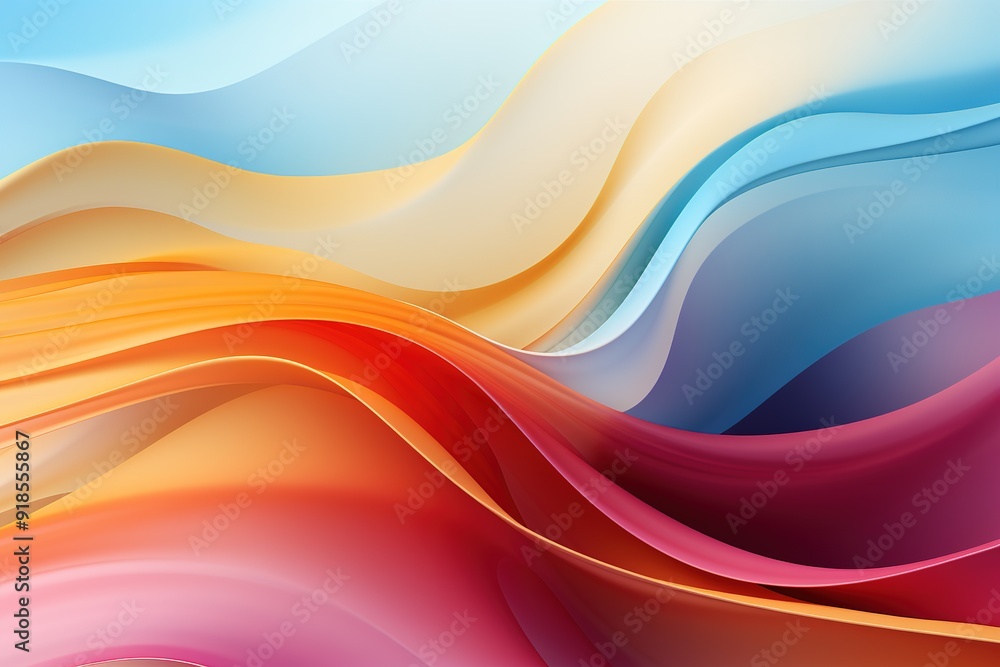 Abstract background with flowing colorful waves. Abstract background with flowing colorful waves.