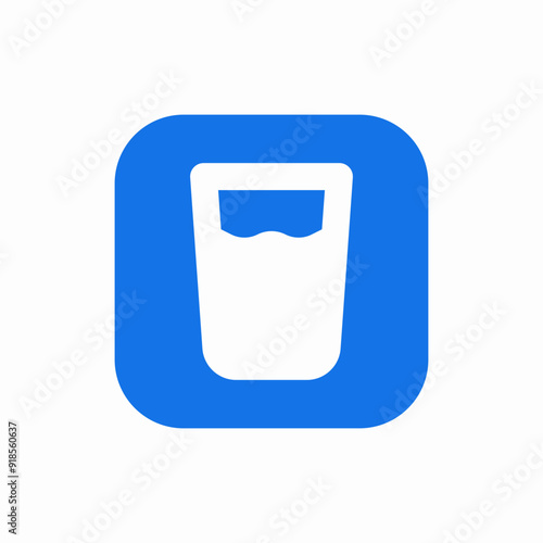 glass of water liquid icon