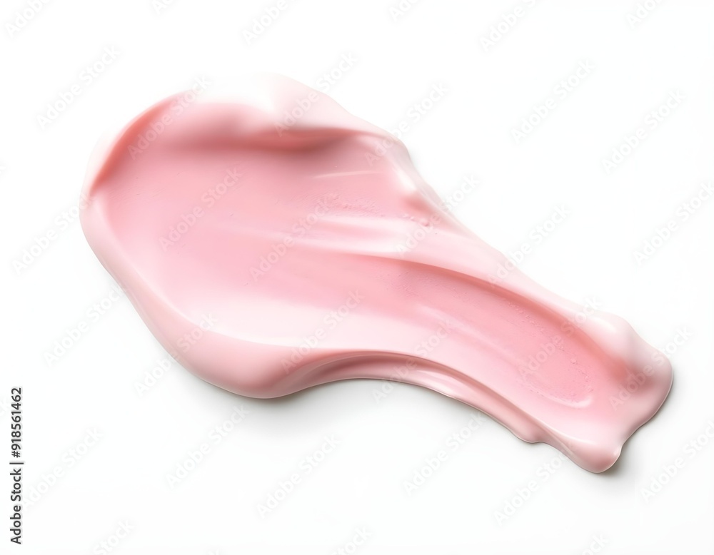 pink makeup cream texture, striking patterns and a glossy sheen, placed on a clean white background create with ai pink makeup cream texture, striking patterns and a glossy sheen, placed on a clean white background create with ai