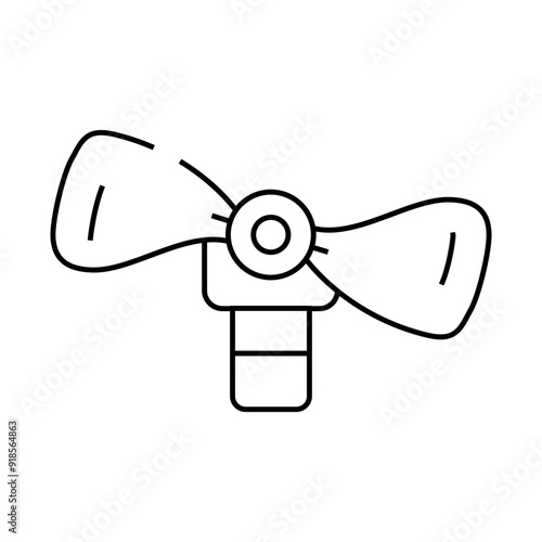 fan connect to mobile phone line icon vector. fan connect to mobile phone sign. isolated contour symbol black illustration