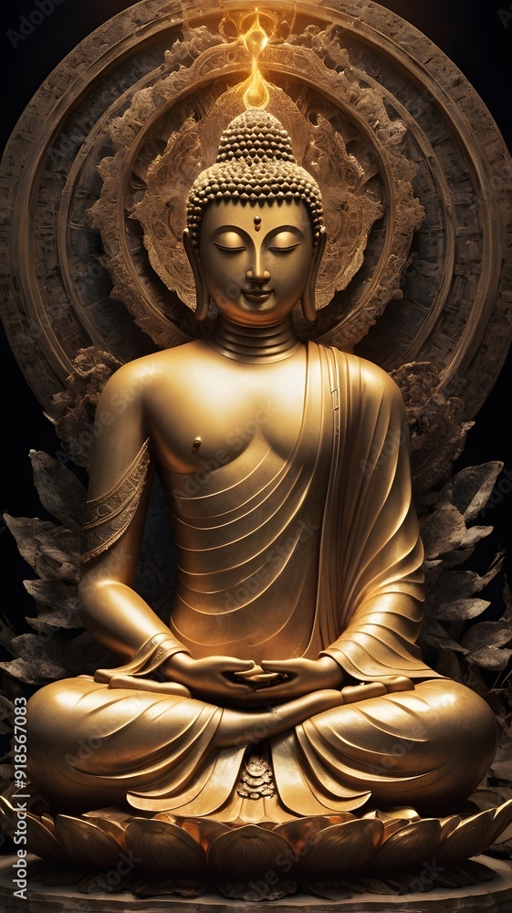 Fototapeta premium Buddha enlightenment images for mobile wallpapers.