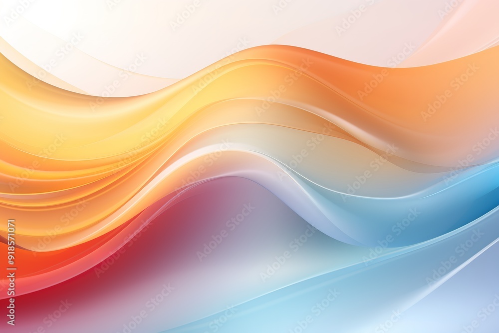 Fototapeta premium Abstract background with flowing, colorful waves.