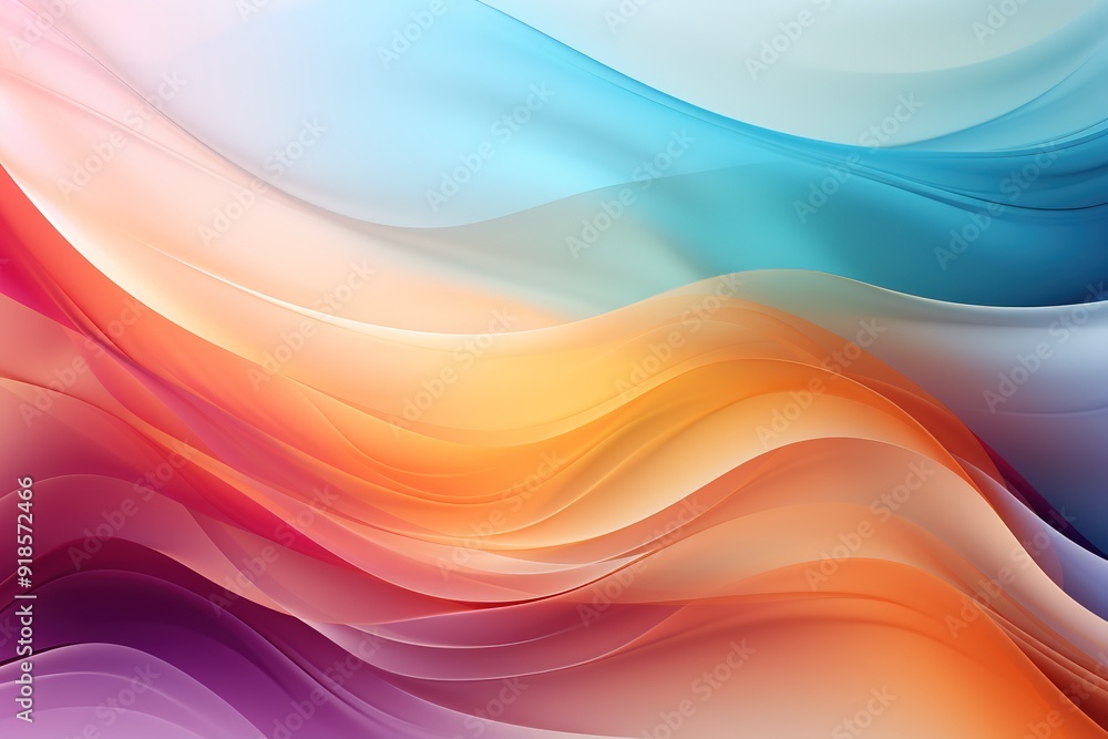 Fototapeta premium Abstract background with flowing, colorful waves.