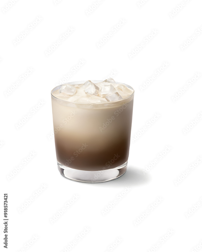 white russian cocktail isolated on white or transparent background white russian cocktail isolated on white or transparent background
