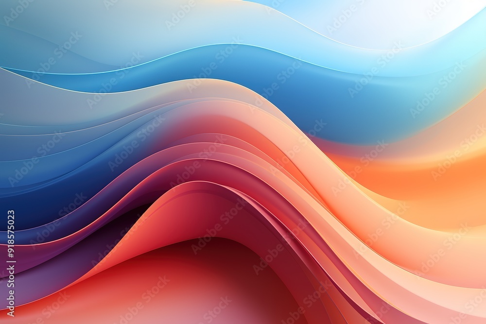 Abstract background with flowing, curved lines in blue, pink, and orange hues. Abstract background with flowing, curved lines in blue, pink, and orange hues.