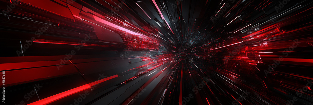 Abstract background with red and black lines, stripes, shapes, dark colors Abstract background with red and black lines, stripes, shapes, dark colors