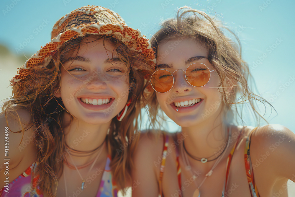 Fototapeta premium Best Friends Summer Holidays