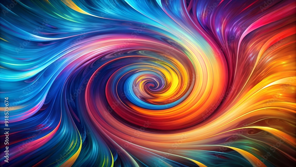 Colorful swirling abstract pattern with vibrant gradient hues Colorful swirling abstract pattern with vibrant gradient hues