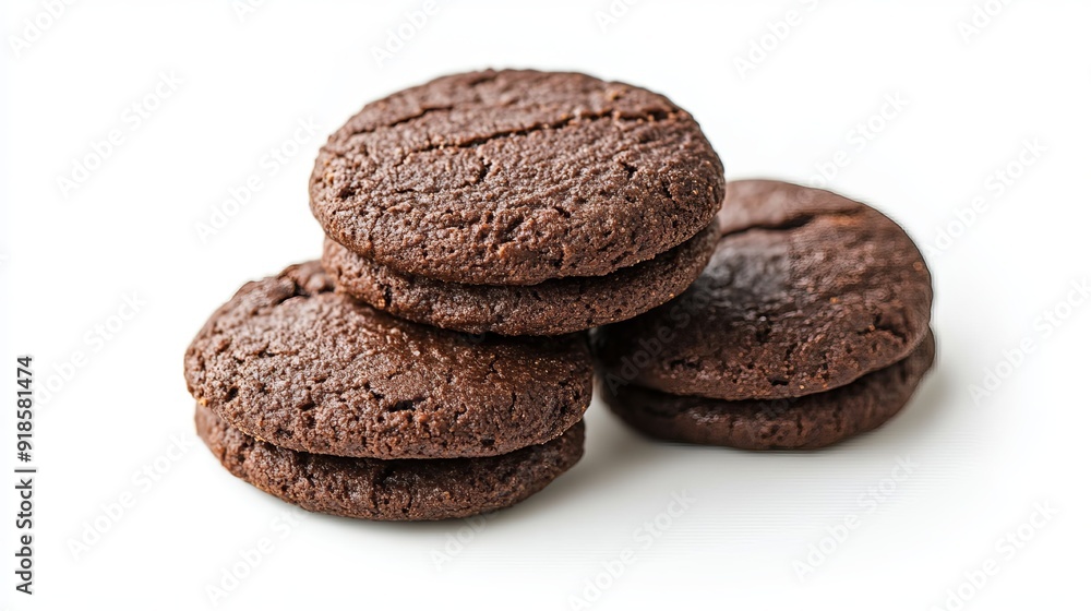 A pile pf cookies with plain background A pile pf cookies with plain background