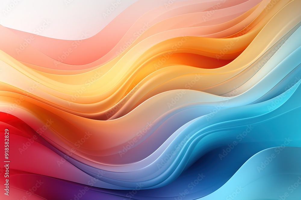 Abstract colorful wavy background with smooth, gradient transitions. Abstract colorful wavy background with smooth, gradient transitions.
