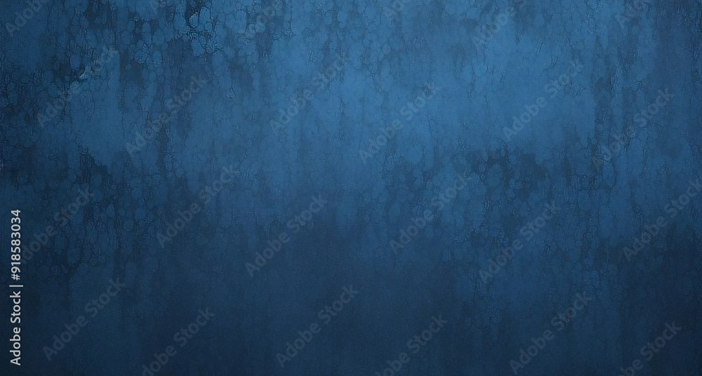 Obraz premium Beautiful abstract grunge decorative navy blue dark stucco wall background, art rough stylized texture web banner with space for text
